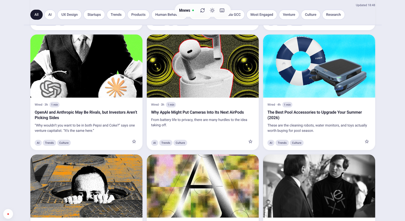 Mnews, AI morning intelligence feed